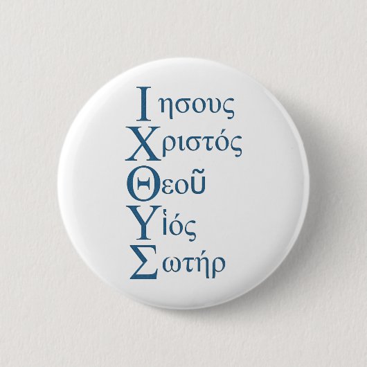 IXOYE Acrostic (blau) Button (Vorderseite)