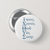 IXOYE Acrostic (blau) Button (Vorne & Hinten)