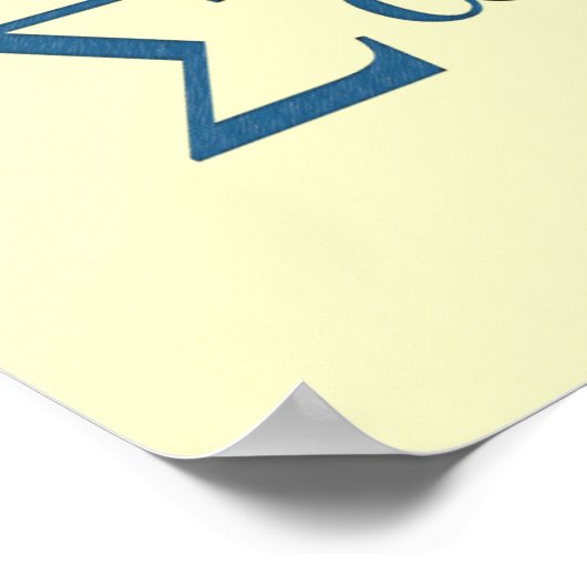 IXOYE Acrostic (blau) Poster (Ecke)