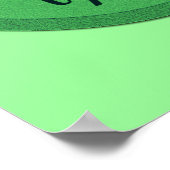 IXOYE Christliches Fischsymbol - Grünes Pergament Poster (Ecke)