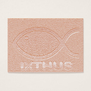 IXTHUS christliches Fisch-Symbol - Flächen-Karte/
