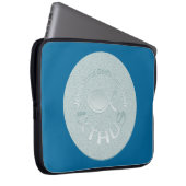 IXTHUS christliches Fisch-Symbol - SILBER Laptopschutzhülle (Vorne Rechts)