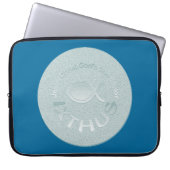 IXTHUS christliches Fisch-Symbol - SILBER Laptopschutzhülle (Vorderseite)
