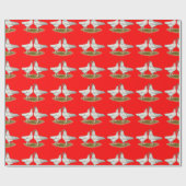 Ixworth Chickens Geschenkpapier (Flach)