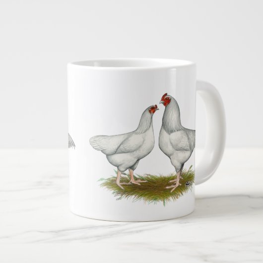 Ixworth Chickens Jumbo-Tasse (Vorderseite Rechts)