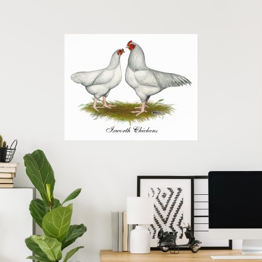 Ixworth Chickens Poster (Heimbüro)