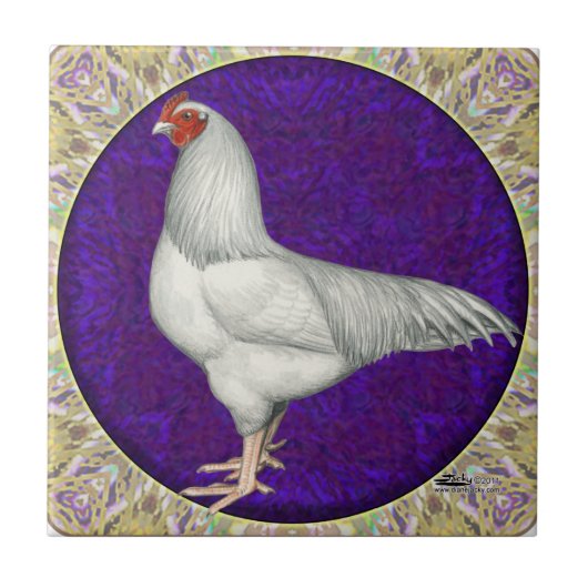 Ixworth Rooster Fliese (Vorderseite)