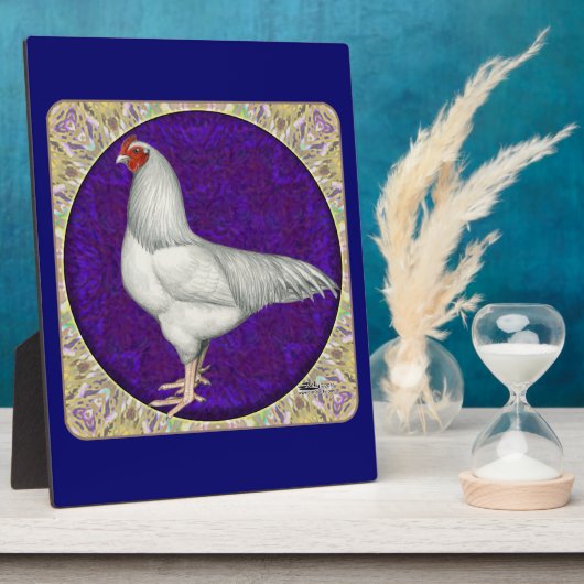 Ixworth Rooster Fotoplatte (Seite)