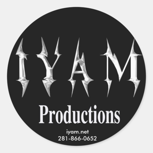 IYAM Productions Sticker (Vorderseite)