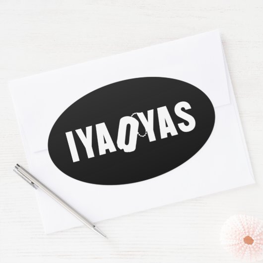IYAOYAS OVALER AUFKLEBER (Umschlag)