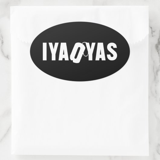 IYAOYAS OVALER AUFKLEBER (Tasche)