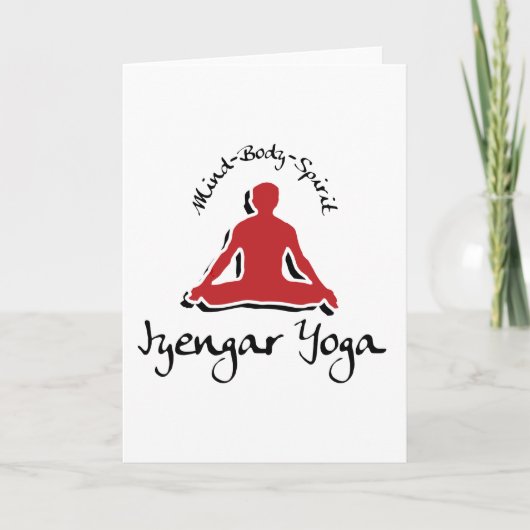 Iyengar Yoga-Geschenk Karte (Vorderseite)