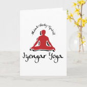 Iyengar Yoga-Geschenk Karte (Gelbe Blume)