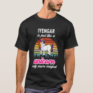 Iyengar Yoga Therapeutin Unicorn Vintag Sunset T-Shirt