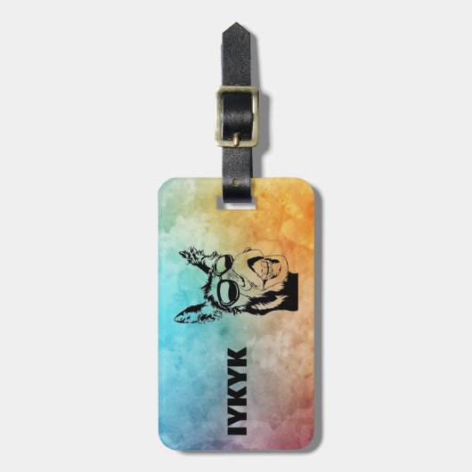 IYKYK Donkey Tag Gepäckanhänger (Vorderseite vertikal)