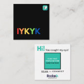 IYKYK Pride Quadratische Visitenkarte (Vorne/Hinten)