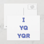 IYQYQR wie du bist Postkarte (Vorne/Hinten)