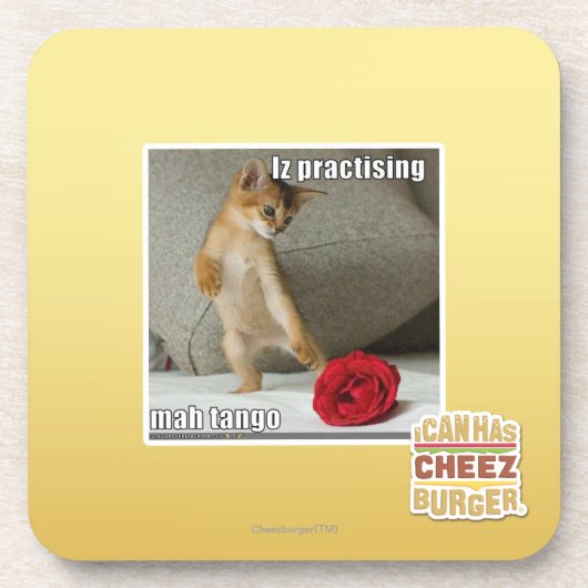 Iz, das Milliamperestunden-Tango übt Getränkeuntersetzer (Vorderseite)