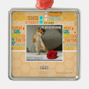 Iz, das Milliamperestunden-Tango übt Ornament Aus Metall