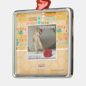 Iz, das Milliamperestunden-Tango übt Ornament Aus Metall (Links)