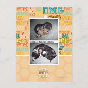 iz hadz Herr Snuggies Forebber Postkarte