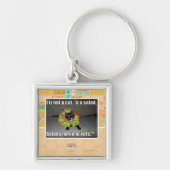 Iz I nicht eine Katze. Iz ein Salat Schlüsselanhänger (Vorne)