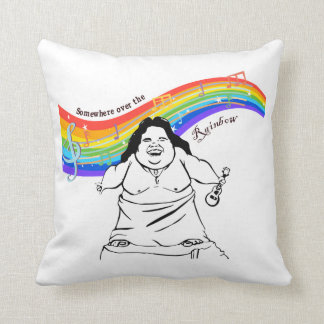 IZ Kamakawiwo'ole irgendwo über dem Regenbogen Kissen