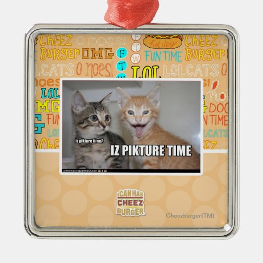 iz pikture Zeit Ornament Aus Metall (Vorne)