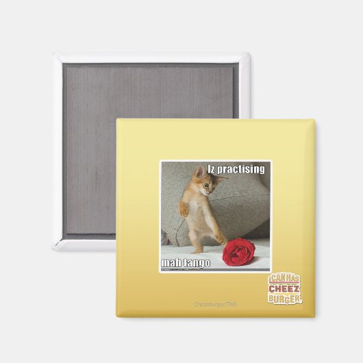 Iz übt Mah Tango Magnet (Vorderseite/Rückseite)