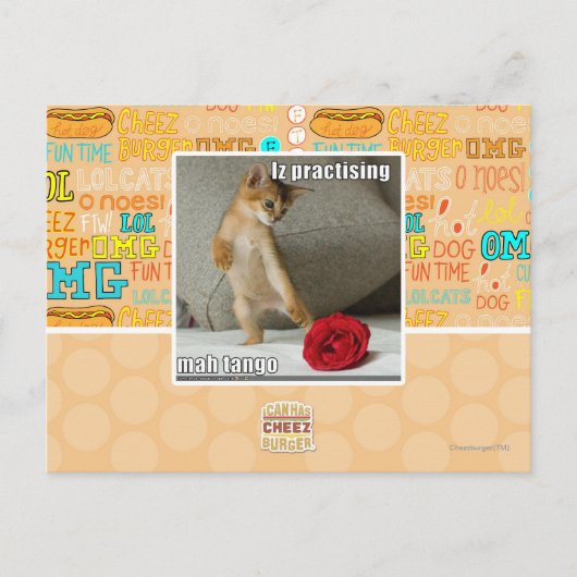 Iz übt Mah Tango Postkarte (Vorderseite)