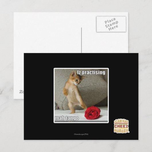 Iz übt Mah Tango Postkarte (Vorne/Hinten)