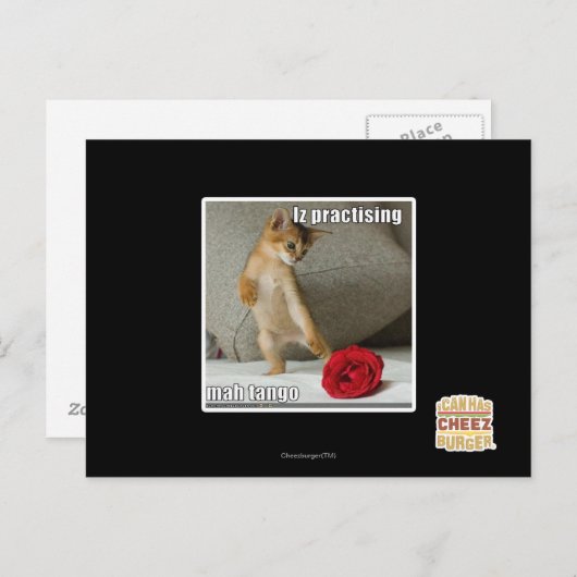 Iz übt Mah Tango Postkarte (Vorne/Hinten)