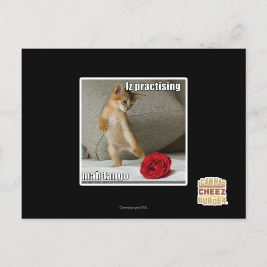 Iz übt Mah Tango Postkarte (Vorderseite)