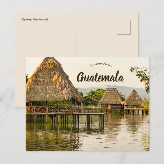 Izabal Guatemala Postkarte (Vorne/Hinten)
