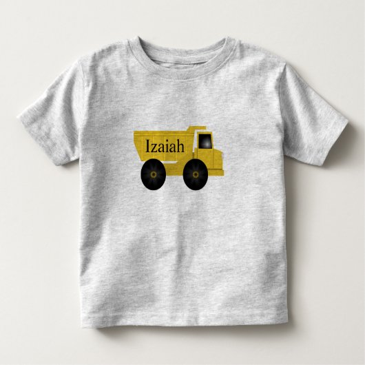 Izaiah Personalisiert Dump Truck Shirt (Vorderseite)