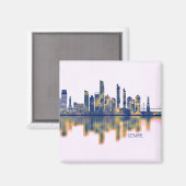 Izmir Skyline Magnet (Vorderseite/Rückseite)
