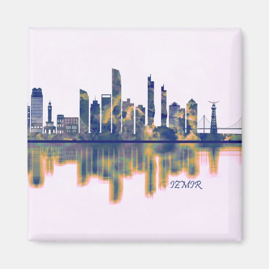 Izmir Skyline Magnet (Vorne)