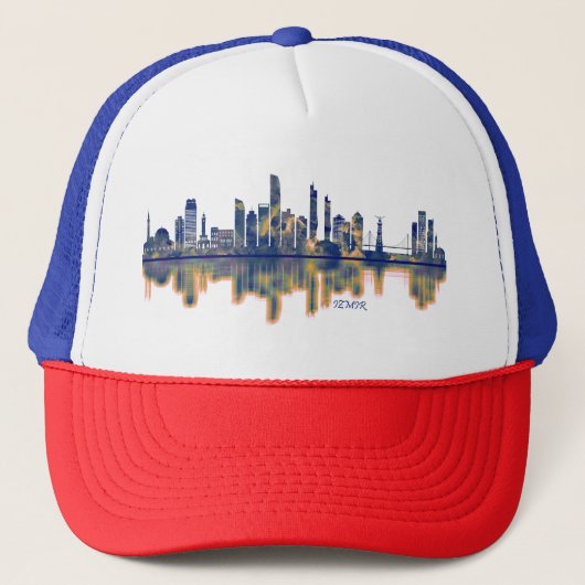 Izmir Skyline Truckerkappe (Vorderseite)