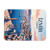 İzmir Skyline Türkei Magnet (Horizontal)