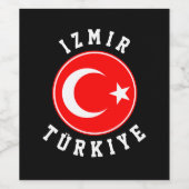 Izmir, Türkei Weinetikett (Einzelnes Label)