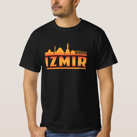 Izmir Turkey City Skyline Cityscape Funny Gift T-Shirt (Vorderseite)