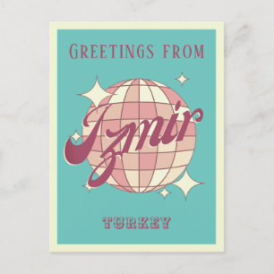 Izmir Turkey Retro Vintage Postkarte