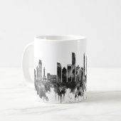 Izmir Turkey Skyline BW Kaffeetasse (Vorderseite Links)