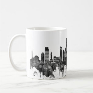Izmir Turkey Skyline BW Kaffeetasse