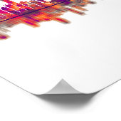 Izmir Turkey Skyline Poster (Ecke)