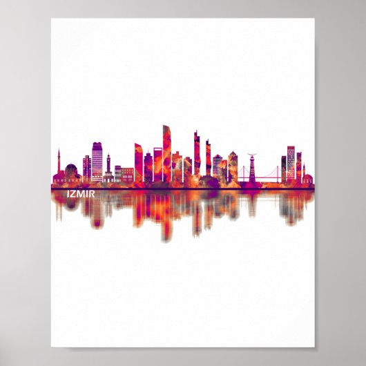 Izmir Turkey Skyline Poster (Vorne)