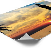 Izmir Uhrturm, Sunset Türkei Poster (Ecke)