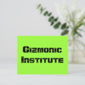 izmonisches Institut Postkarte (Stehend Vorderseite)