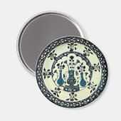 Iznik Blue Vase Magnet (Vorderseite/Rückseite)