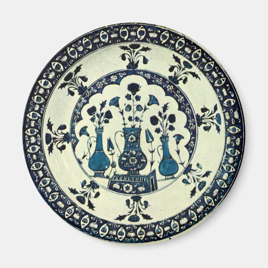 Iznik Blue Vase Magnet (Vorne)